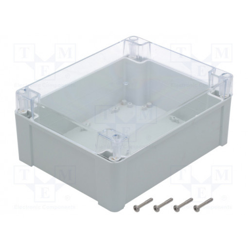 ZP240.190.105JPH TM PC; Enclosure: multipurpose; X: 190mm; Y: 240mm; Z: 105mm; ZP; light grey; KRADEX