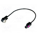 ; Antenna adapter; Fakra plug,ISO plug angled; with lead; 0.23m; 4CARMEDIA
