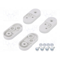 ZWM20 ABS; Set of clips; Kit: 4 holders,4x nut M4,screw M4 x4; KRADEX