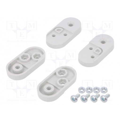 ZWM20 ABS; Set of clips; Kit: 4 holders,4x nut M4,screw M4 x4; KRADEX