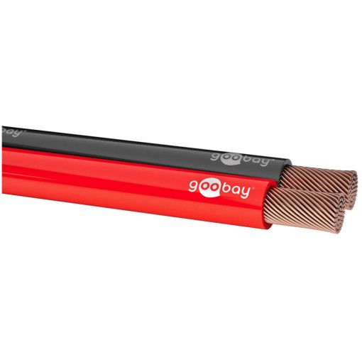 15023; Wire: loudspeaker cable; 2x1,5mm2; stranded; CCA; black-red; 100m; Goobay 15023; Wire: loudspeaker cable; 2x1,5mm2; stranded; CCA; black-red; 100m; Goobay