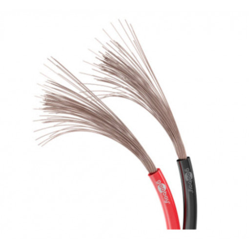 15023; Wire: loudspeaker cable; 2x1,5mm2; stranded; CCA; black-red; 100m; Goobay 15023; Wire: loudspeaker cable; 2x1,5mm2; stranded; CCA; black-red; 100m; Goobay