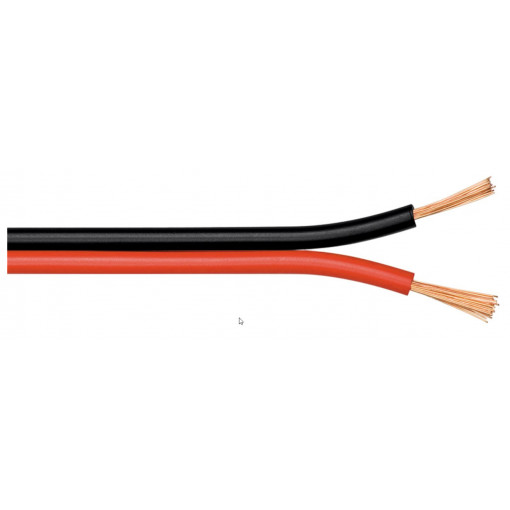 15023; Wire: loudspeaker cable; 2x1,5mm2; stranded; CCA; black-red; 100m; Goobay 15023; Wire: loudspeaker cable; 2x1,5mm2; stranded; CCA; black-red; 100m; Goobay