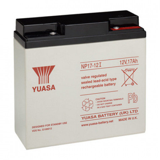 NP17-12I; Re-battery: acid-lead; 12V; 17Ah; AGM; maintenance-free; YUASA