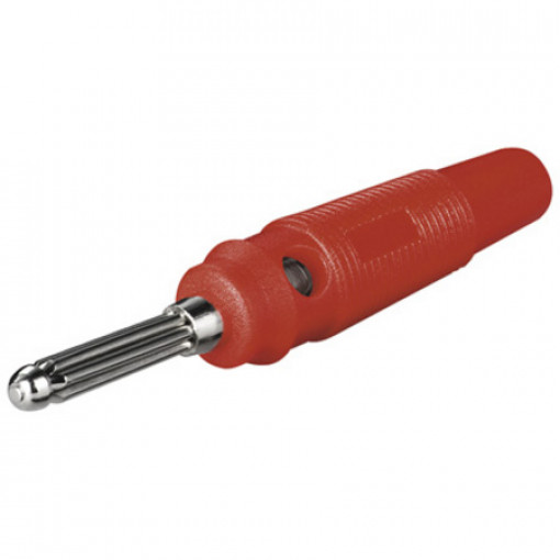 R8-25A-RED; Plug; 4mm banana; 10A; 60VDC; red; Max.wire diam: 4mm; SCI R8-25A-RED; Plug; 4mm banana; 10A; 60VDC; red; Max.wire diam: 4mm; SCI