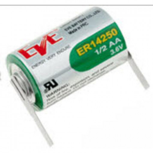 EVE ER14250 P [CNR]; Battery: lithium; 3.6V; 1/2AA,1/2R6; soldering lugs; Ø14.5x25.4mm; EVE BATTERY CO.