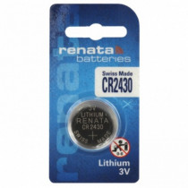 CR2430; Battery: lithium; 3V; CR2430,coin; Batt.no: 1; Ø24.5x3mm; 285mAh; RENATA