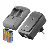 BCCR123.350.22; CR123 ak.lādētājs 350mA 2v. 2kan. 2x600mA ak.