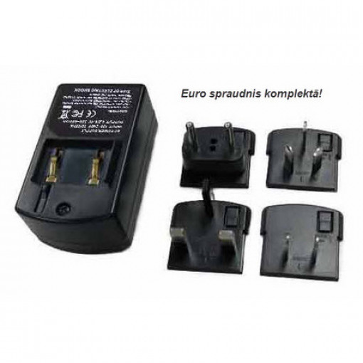 BCV.BASE.ACMPE; Lādētāja bāze ACMPE Li-ion/Li-pol 4.2/8.4V 550-650mA 100-240AC Euro plug bez plates