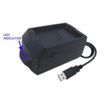 BCV.BASE.ACMPE.U; Lādētāja bāze ACMPE Li-ion/Li-pol 4.2V 500mA USB spraudnis