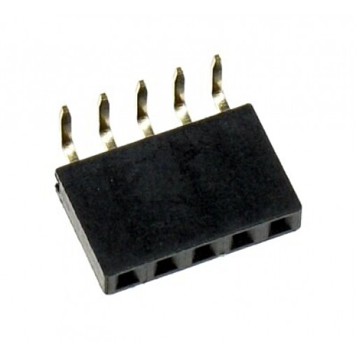BL1X05L; Ligzda platē 2.54mm 1x5k rinda lenķī 90gr