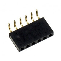 BL1X06L; Ligzda platē 2.54mm 1x6k rinda lenķī 90gr BL1X06L; Ligzda platē 2.54mm 1x6k rinda lenķī 90gr