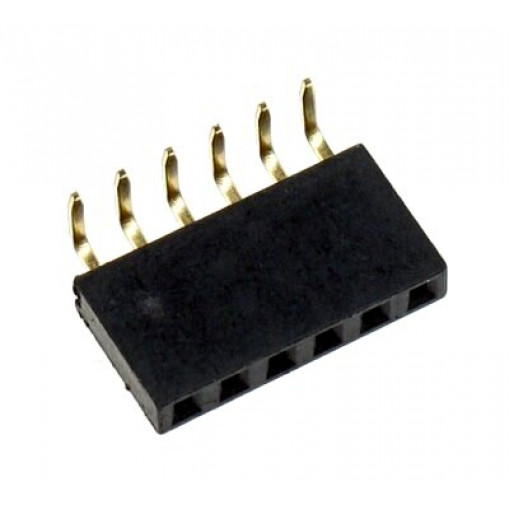 BL1X06L; Ligzda platē 2.54mm 1x6k rinda lenķī 90gr BL1X06L; Ligzda platē 2.54mm 1x6k rinda lenķī 90gr