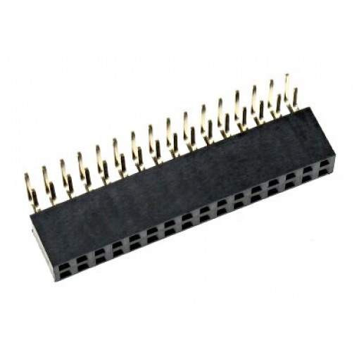 BL2X16L; Ligzda platē 2.54mm 2x16k rinda lenķī 90gr