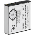 BVCS.NP40.L; 1100mAh 3.7V Li-ion Casio NP-40 akumulators