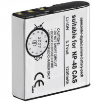 BVCS.NP40.L; 1100mAh 3.7V Li-ion Casio NP-40 akumulators