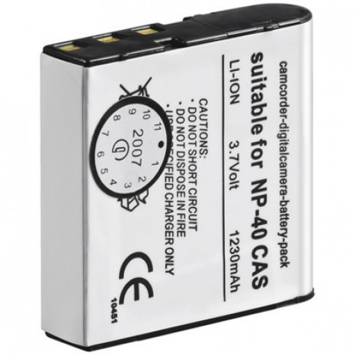 BVCS.NP40.L; 1100mAh 3.7V Li-ion Casio NP-40 akumulators