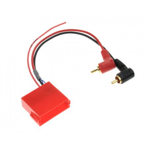 ; Adapter; ISO mini socket,RCA plug x2; 4CARMEDIA
