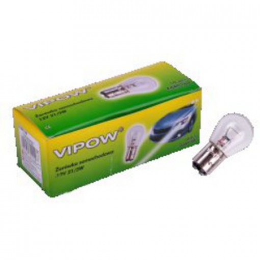 CARL.BA15S.1221/5.V; Auto lampa BA15S 12V 5W Vipow CARL.BA15S.1221/5.V; Auto lampa BA15S 12V 5W Vipow