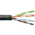 CAT5.UU24C.BK305PE; CAT5e UTP cietais 4x2x0.50mm CU InstallBase Out PE melns