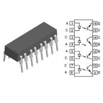 CNY74-4; 4x OPTOISO 2.8kV 70V 50% DIP16