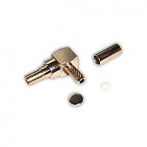 CRC9.RG174.SC90; CRC9 spraudnis paps 90° Crimp RG174 CRC9.RG174.SC90; CRC9 spraudnis paps 90° Crimp RG174