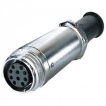 DIN10L.MS.VIDEO; 10p ligzda vadā Video metāla korpuss fiksējums skrūvējot