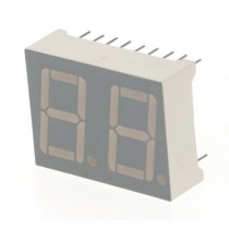 ELD511SYGWA/S53; 14.22mm CC zaļš 6.4mcd 2x7seg. indikators