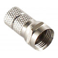 ; Plug; F; male; straight; RG6; Ømax: 6.5mm; twist-on; for cable; 