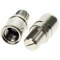 FCR75.SKR.T; 75Om slodze F konektors ar skrūves galvu