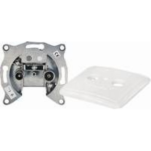 FD2.08.WHITE; TV radio rozete, ar vājinājumu 8dB, 5-860MHz, ar b FD2.08.WHITE; TV radio rozete, ar vājinājumu 8dB, 5-860MHz, ar b