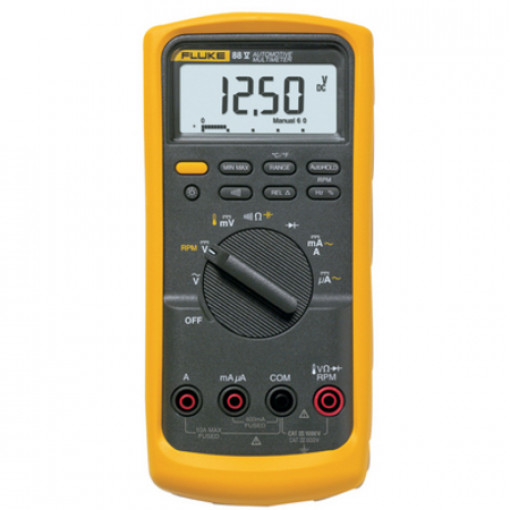FLUKE 88V/A; Digital multimeter; LCD,bargraph; VDC: 0÷1000V; VAC: 0÷1000V; FLUKE