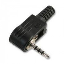 JC254S.VP90; 2.5mm spraudnis 4 kontakti vadā plastmasas 90° leņķī bez protektora