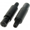MJ-372/8; Plug; DIN mini; female; PIN: 8; with strain relief; soldering; 100V; LUMBERG MJ-372/8; Plug; DIN mini; female; PIN: 8; with strain relief; soldering; 100V; LUMBERG