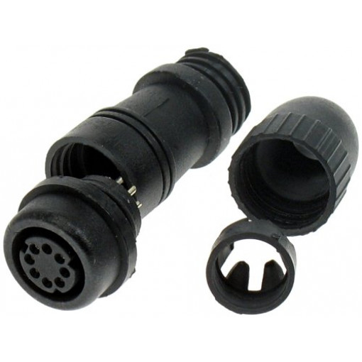 MD8LV.MOVIE; Movie jack 8pin ligzda vadā 360° VHS, SVHS MD8LV.MOVIE; Movie jack 8pin ligzda vadā 360° VHS, SVHS