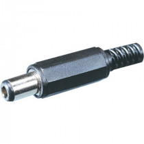 ; Plug; DC supply; female; 5,5/1,7mm; 5.5mm; 1.7mm; for cable; 10mm; 
