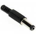 ; Plug; DC supply; female; 5,5/2,1mm; 5.5mm; 2.1mm; for cable; 14mm; 