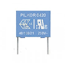 PCX2_335_MK701; MKP X2 150nF 275VAC 10% 100C RM22.5 min.3gab.