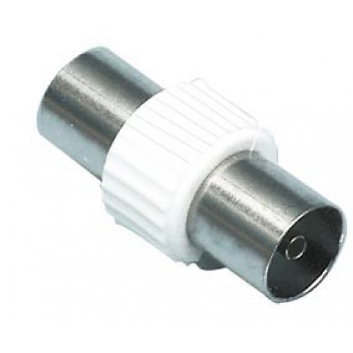 ; Coupler; coaxial 9.5mm socket,both sides; straight; 