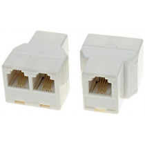 PLLM64/M64X2; Adapters MS6p4c ligzda uz 2 ligzdām MS 6p4c