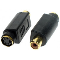 PLLMD4/R; Adapters MiniDin4 ligzda / RCA ligzda