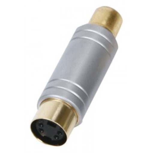 PLLMD4/R.HQ#; Adapters MiniDin4 ligzda / RCA ligzda HQ PLLMD4/R.HQ#; Adapters MiniDin4 ligzda / RCA ligzda HQ