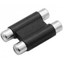 ; Coupler; RCA socket x2,both sides; mono,double; 