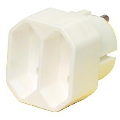 PSL220R/2XEURO; Dalītājs uz 2 šaurām Euro rozetēm, resnie spr.