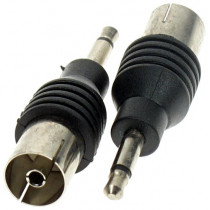 PSL3/C.P; Adapters 3.5mm mono spr. uz COAX ligzdu
