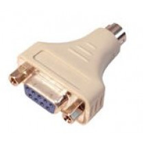 PSLMD6/D09.P; Adapters Mini-Din 6 spraudnis uz D-SUB 9 ligzdu, P