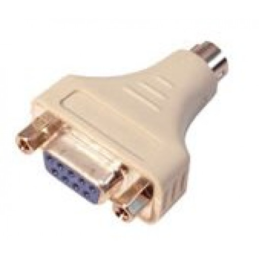 PSLMD6/D09.P; Adapters Mini-Din 6 spraudnis uz D-SUB 9 ligzdu, P PSLMD6/D09.P; Adapters Mini-Din 6 spraudnis uz D-SUB 9 ligzdu, P