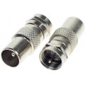 PSSF/C.M; Adapters F spraudnis uz TV COAX spraudni