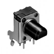 RK09K12A0A2K; Pot 2x log. (A) 10K hor. 15x6mm D.ass 280°