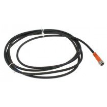 17852 RKMV 3-224/2 M; Connector: M8; 2m; female; PIN: 3; straight; plug; PUR; LUMBERG AUTOMATION